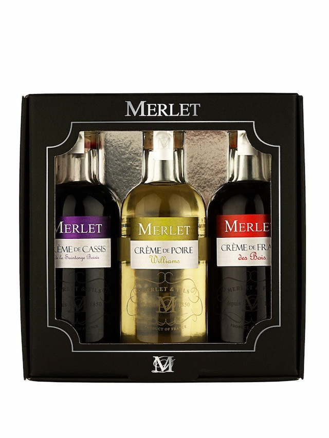 MERLET Cassis, Poire, Fraise Coffret 3 x 20 cl - secondary image - Gift boxes