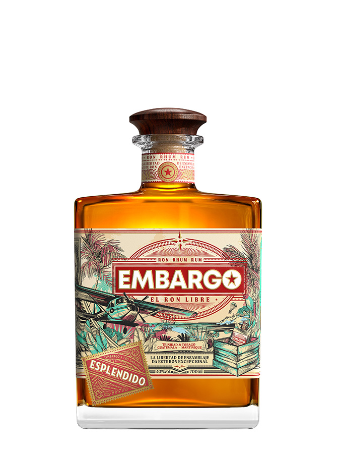 EMBARGO - ESPLENDIDO - Rhum - Origine : Trinidad & Tobago / Guatemala /  Martinique - 40 % alcool - bouteille 70 cl - La cave Cdiscount