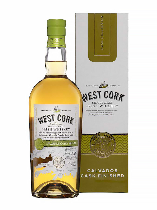 WEST CORK Calvados Cask Finished - secondary image - Whiskies of the World for less than 60€