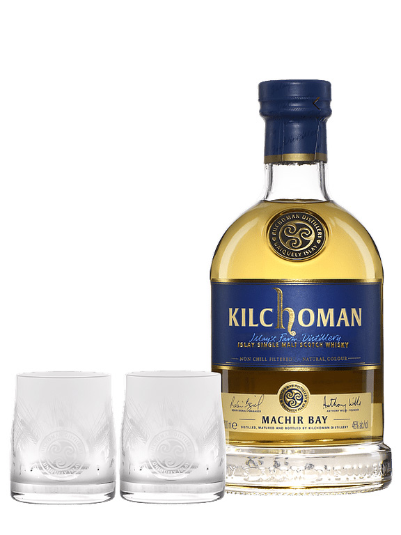 KILCHOMAN Machir Bay Coffret 2 Verres - visuel secondaire - Whiskies à moins de 100 €