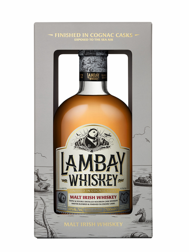 LAMBAY Malt Irish Whiskey - secondary image - Whiskies less than 100 €