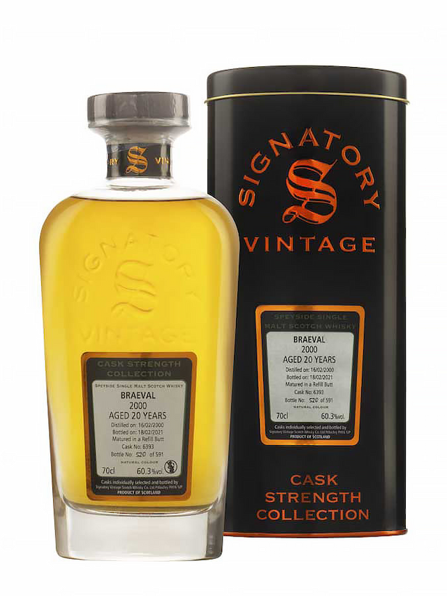 BRAEVAL 20 ans 2000 Signatory Vintage - secondary image - Whiskies of the world - crude from the barrel
