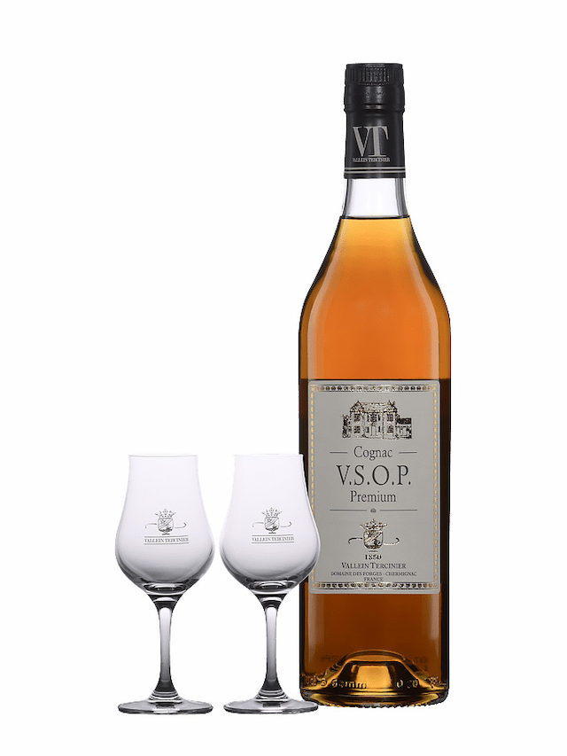 VALLEIN TERCINIER Coffret 1 Bouteille VSOP 2 Verres - secondary image - Cognacs VSOP