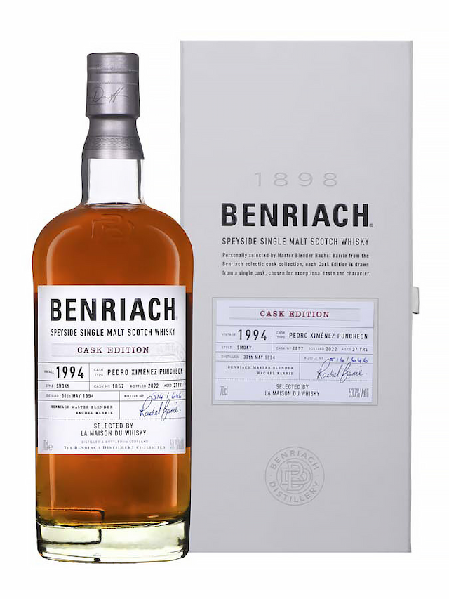 BENRIACH 27 ans 1994 Smoky PX Puncheon Single Cask 1857 - visuel secondaire - Les Whiskies