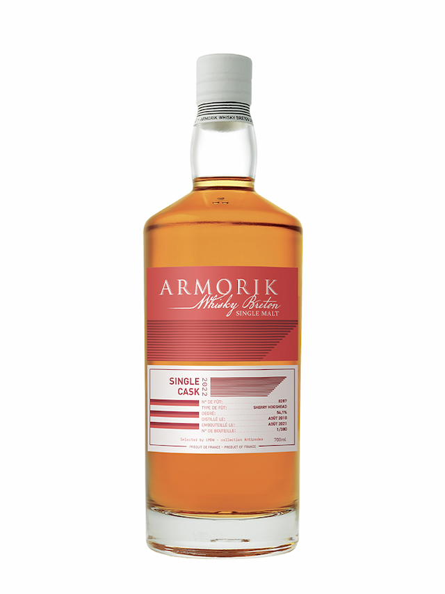 ARMORIK 4 ans 2018 Sherry Hogshead Single Cask Antipodes - visuel secondaire - Whiskies à moins de 100 €