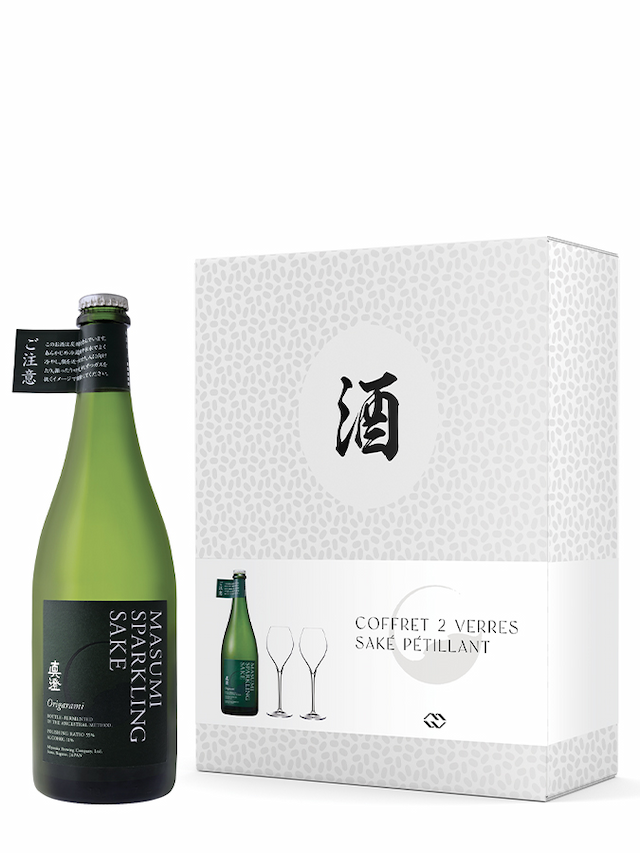 MASUMI Sparkling Sake Coffret 2 verres Antipodes - secondary image - Sake, Liqueurs & Shochu Japanese