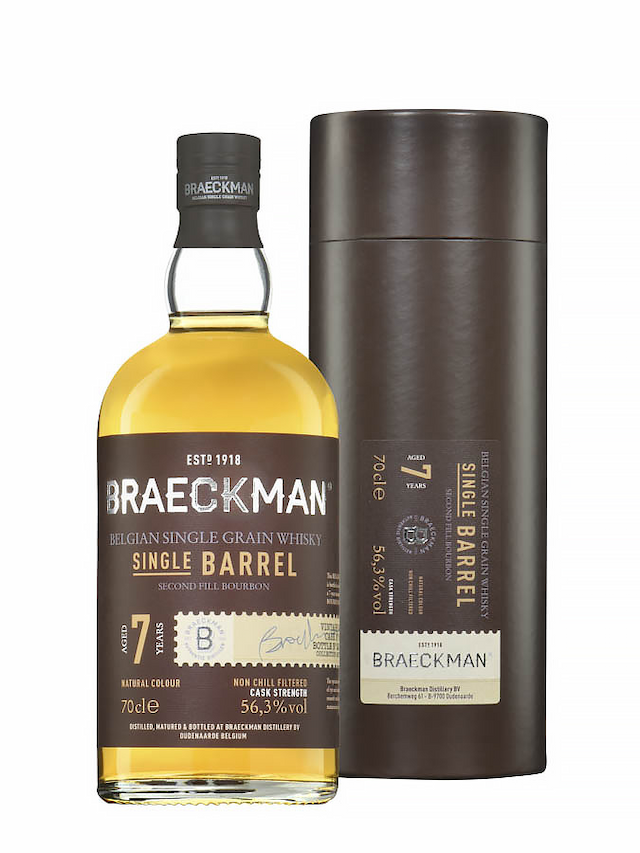 BRAECKMAN 7 ans 2015 Single Barrel Grain Whisky Second Fill Bourbon Antipodes - secondary image - Sélections