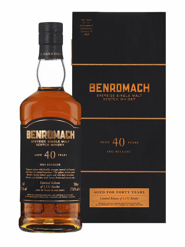 BENROMACH 40 ans 2022 Release