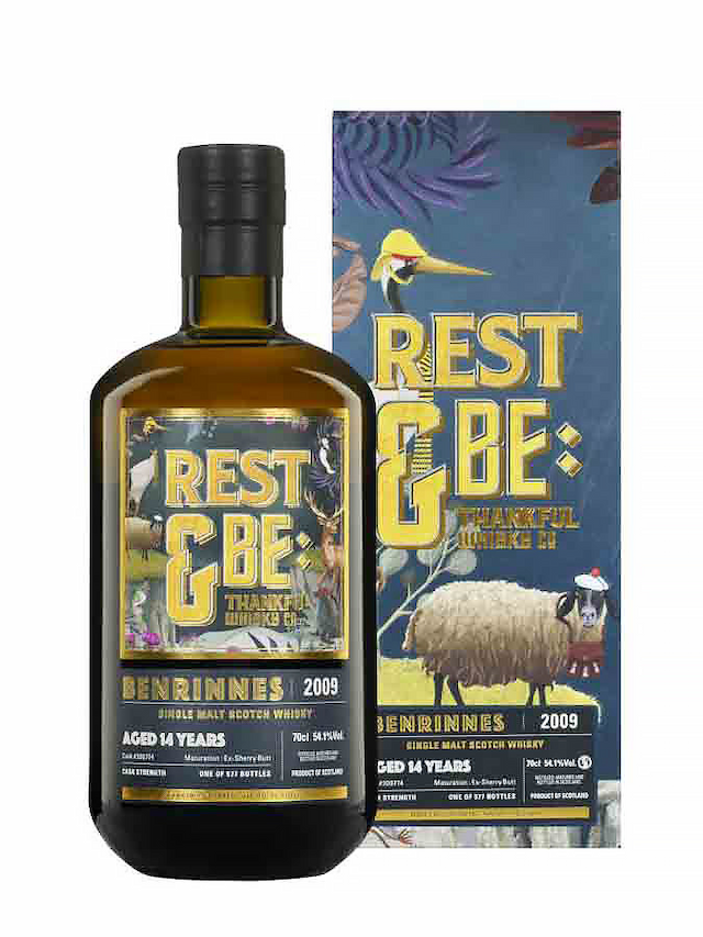BENRINNES 14 ans 2009 Sherry Butt Rest & Be Thankful - secondary image - Whiskies