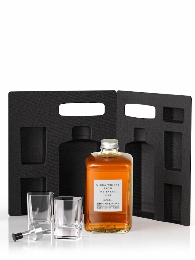 NIKKA From the Barrel Coffret Silhouette 2 Verres & Pourer - visuel secondaire - Whiskies à moins de 150 €