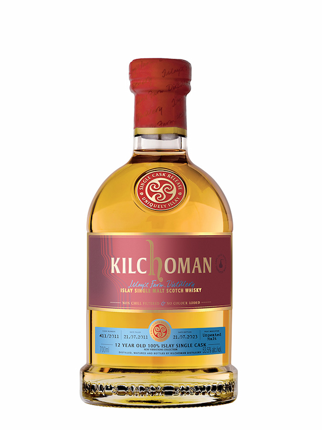 KILCHOMAN 12 ans 100% Islay Still Peat Bourbon Barrel Single Cask New Vibrations - secondary image - Whiskies