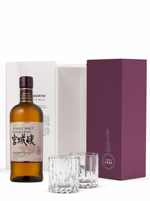 MIYAGIKYO Coffret Single Malt 2 verres Riedel - visuel secondaire - Whiskies à moins de 150 €