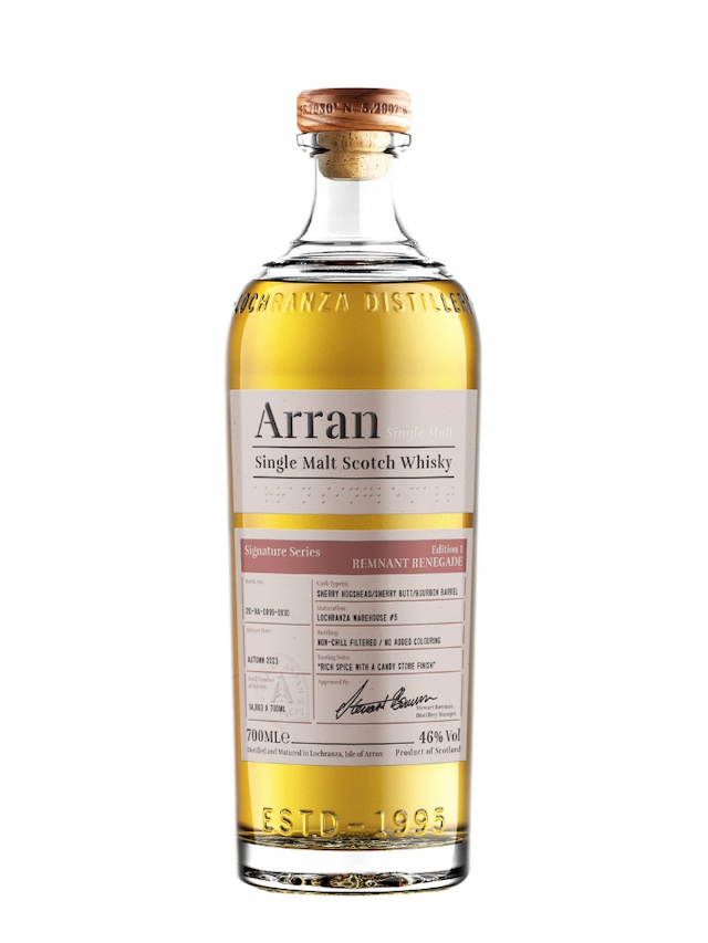 ARRAN Signature Series Edition n°1 Remnant Renegade - visuel secondaire - Whiskies à moins de 150 €