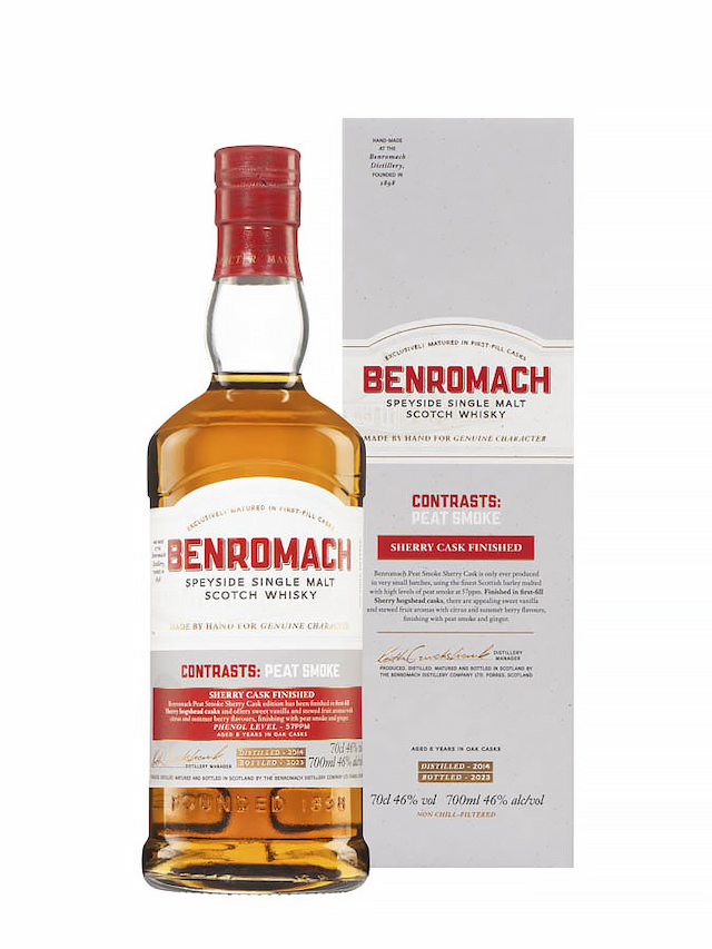 BENROMACH 2014 Peat Smoke Sherry - secondary image - Vintages