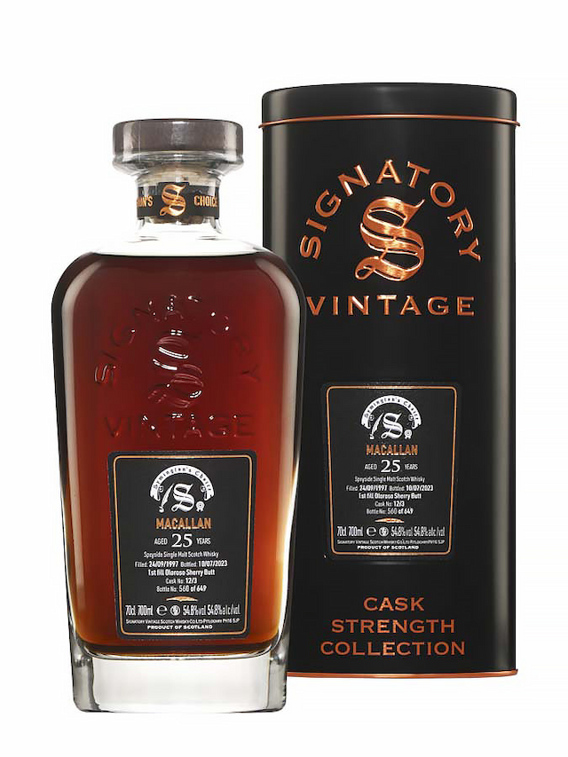 MACALLAN 25 ans Oloroso Sherry Cask Symington's Choice Edition 2 Signatory Vintage - secondary image - Whiskies