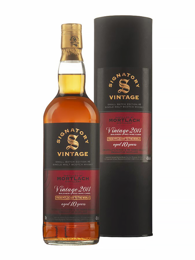 MORTLACH 10 ans 2014 Bolgheri Red Wine Casks Signatory Vintage - secondary image - Whiskies