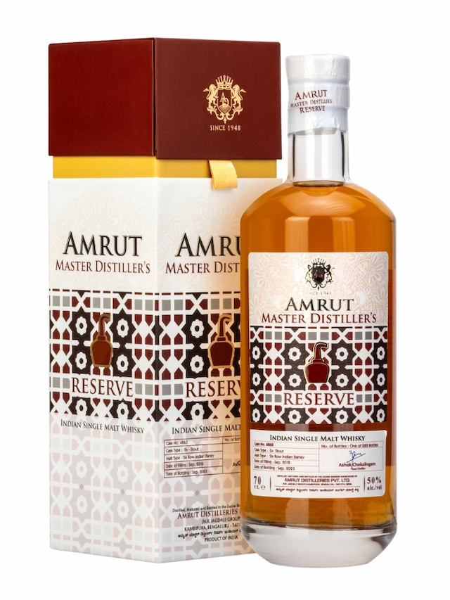 AMRUT 5 ans Master Distiller's Reserve Stout Cask Finish - secondary image - WHISKIES  INDIENS