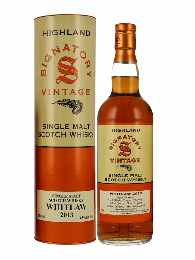 WHITLAW 10 ans 2013 PX & Oloroso Signatory Vintage - secondary image - Whiskies less than 100 €