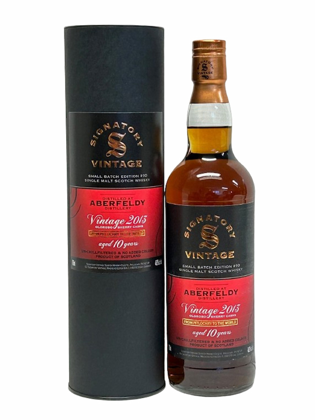 ABERFELDY 10 ans 2013 1st Fill Oloroso Sherry Butts Signatory Vintage - visuel secondaire - Whiskies à moins de 150 €