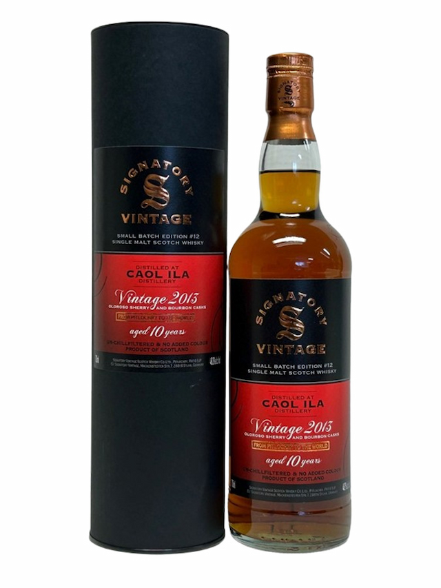 CAOL ILA 10 ans 2013 1st Fill Oloroso Sherry Butts & Hogshead Signatory Vintage - secondary image - Whiskies less than 100 €