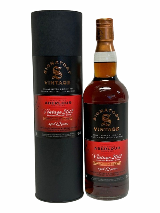 ABERLOUR 12 ans 2012 1st Fill Sherry Butts Signatory Vintage - secondary image - Whiskies less than 100 €