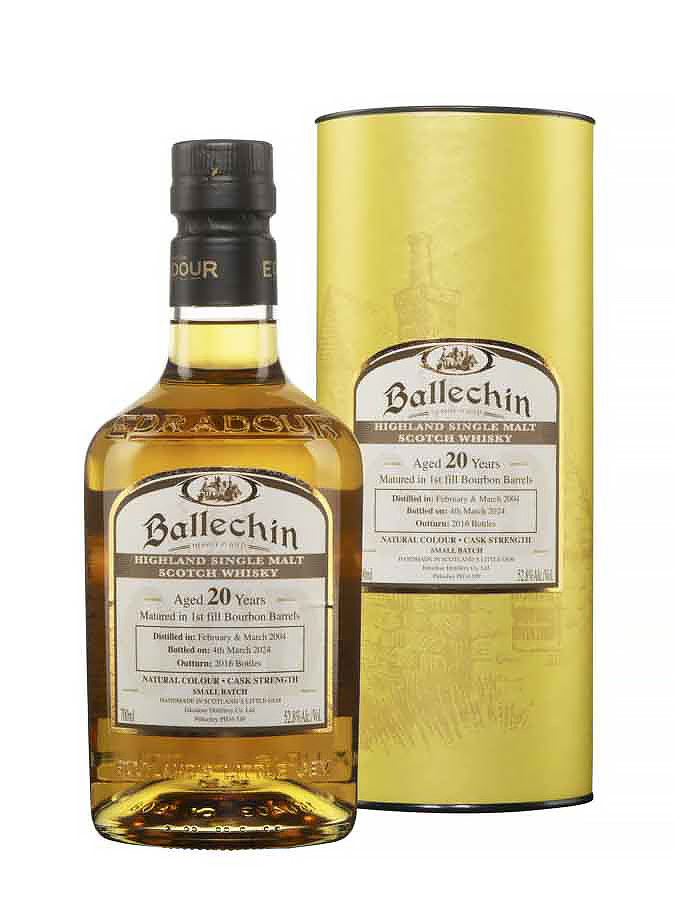 BALLECHIN 20 ans Cask Strength 1st fill bourbon barrels - visuel principal