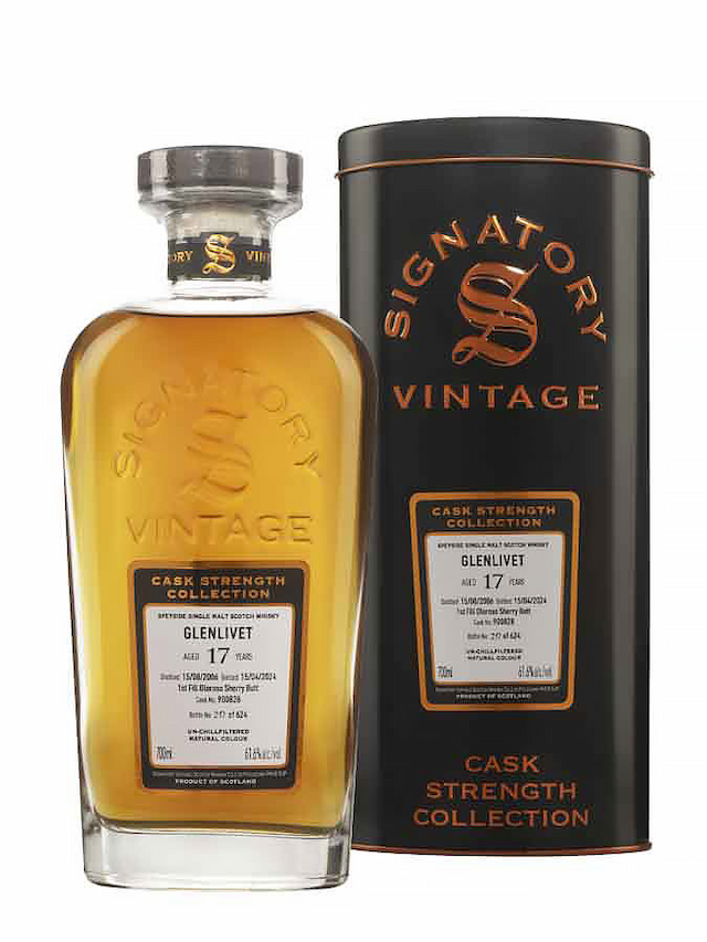 GLENLIVET 2006 1st fill Oloroso Sherry Butt CS Collection Signatory Vintage - secondary image - Sour Beer