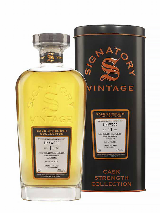LINKWOOD 2012 1st fill Bourbon CS Collection Signatory Vintage - secondary image - Cask Strength Collection