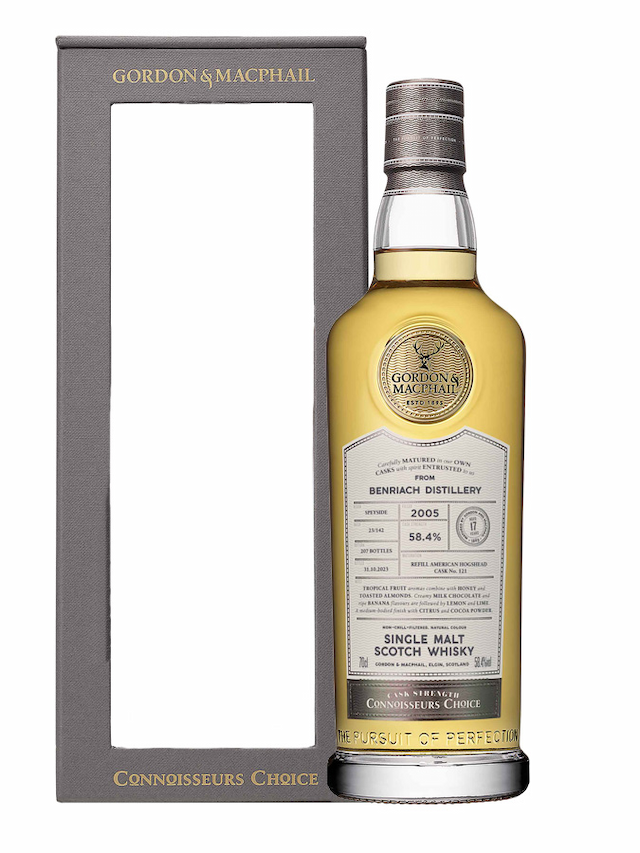 BENRIACH 17 ans 2005 Refill American Hogshead Connoisseurs Choice Gordon & Macphail - secondary image - Beers