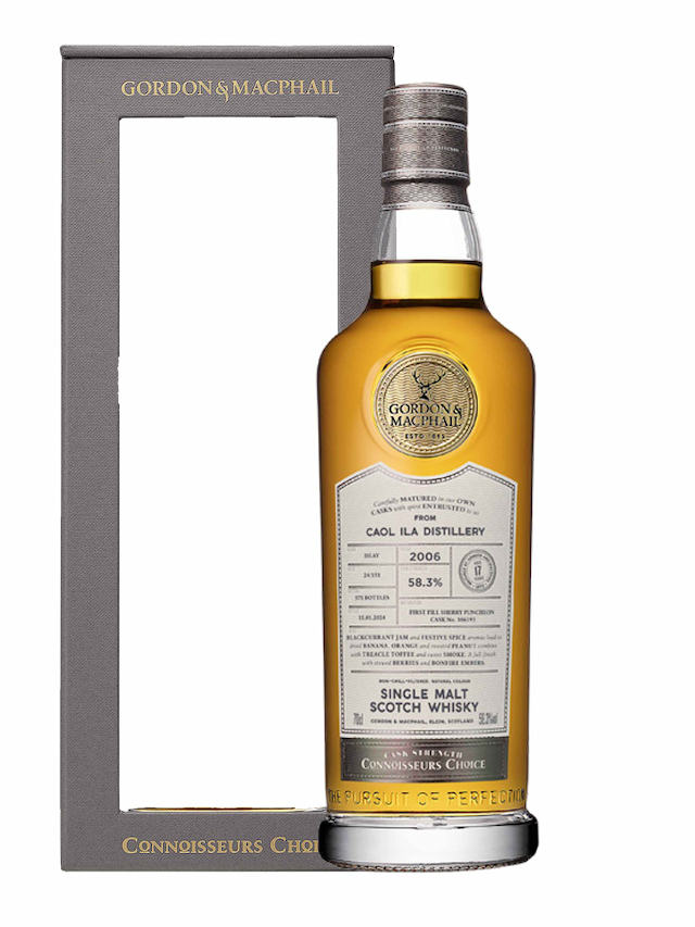 CAOL ILA 17 ans 2006 1st fill Sherry Puncheon Connoisseurs Choice Gordon & Macphail - secondary image - Beers
