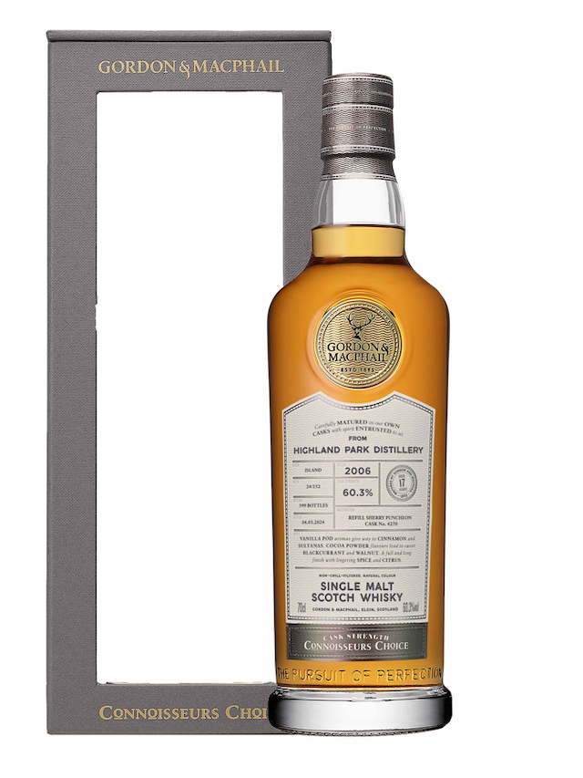 HIGHLAND PARK 17 ans 2006 Refill Sherry Puncheon Connoisseurs Choice Gordon & Macphail - secondary image - Beers