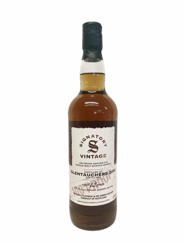 GLENTAUCHERS 12 ans 2012 1st Fill Sherry Butts 100 Proof Signatory Vintage - secondary image - Independent bottlers - Whisky
