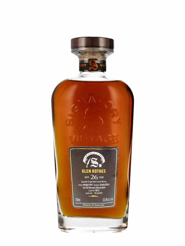 GLENROTHES 26 ans 1997 1st fill Sherry Butt Signatory Vintage - secondary image