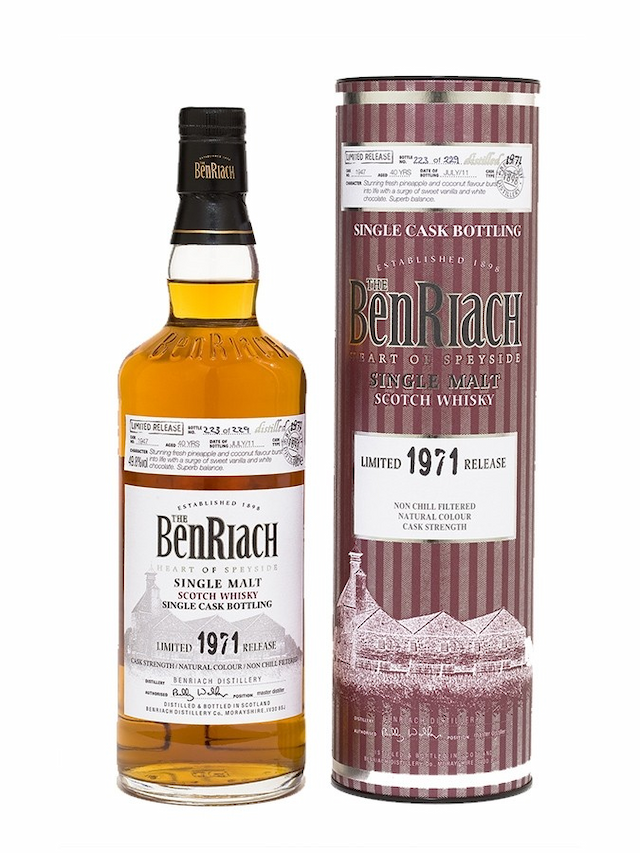 BENRIACH 40 ans 1971 Classic Speyside Batch 8 - secondary image - Sélections