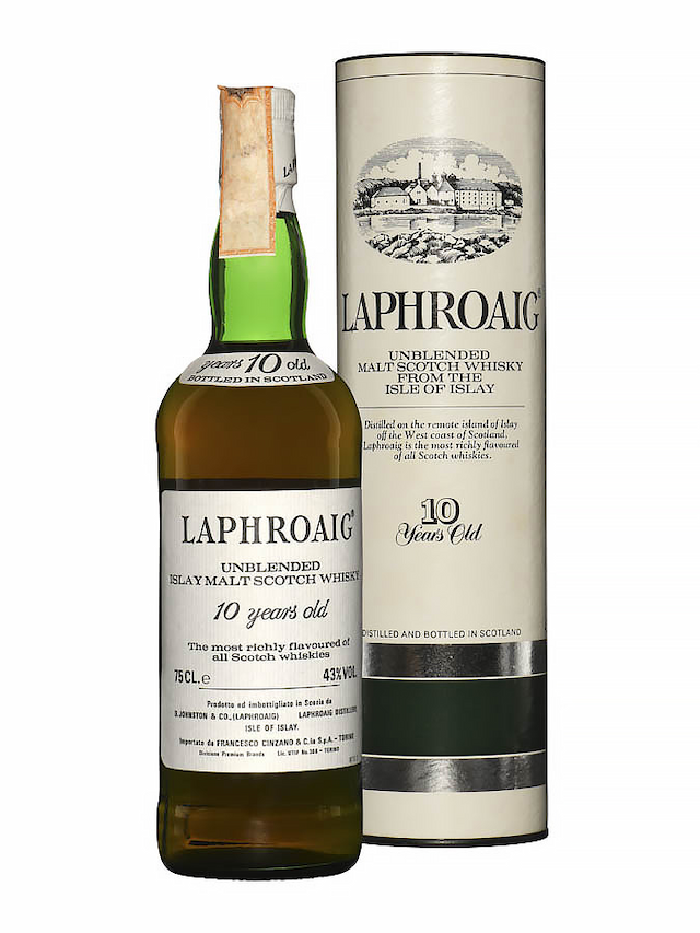 LAPHROAIG 10 ans Unblended - Cinzano Import - secondary image - Independent bottlers - Whisky
