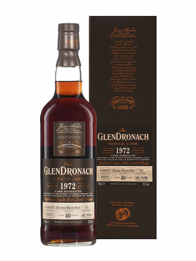 GLENDRONACH 40 ans 1972 Oloroso - secondary image - Whiskies