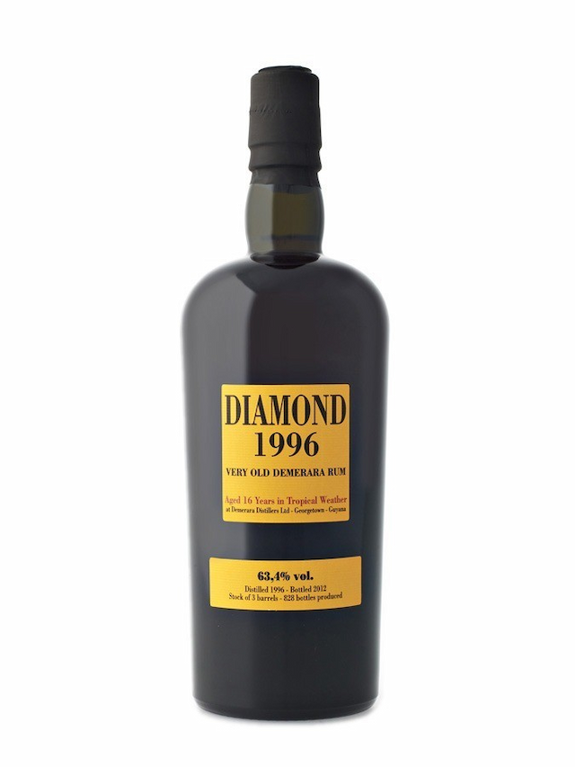 DIAMOND 1996 Full Proof Old Demerara SSN One of 828 bottles, Cask#8404-8405-8407, edition 2012 - secondary image - Aged rums