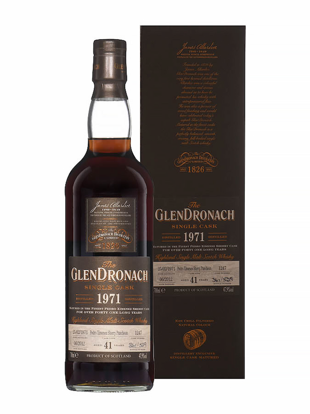 GLENDRONACH 41 ans 1971 Pedro Ximenez Batch 6 - visuel secondaire - Whiskies écossais rares