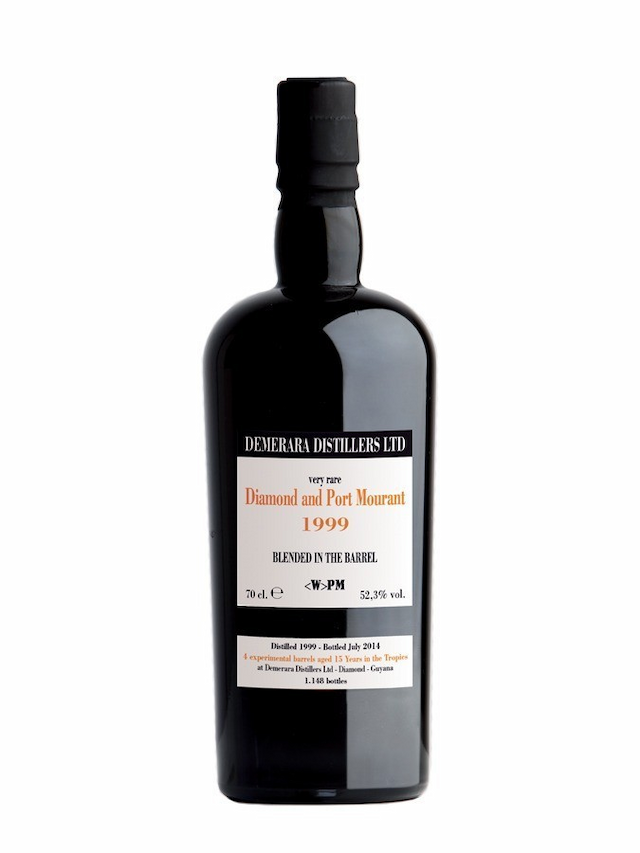 DIAMOND AND PORT MOURANT 15 ans 1999 Demerara W - PM One of 1148 bottles, edition 2014 - visuel secondaire - Rhums