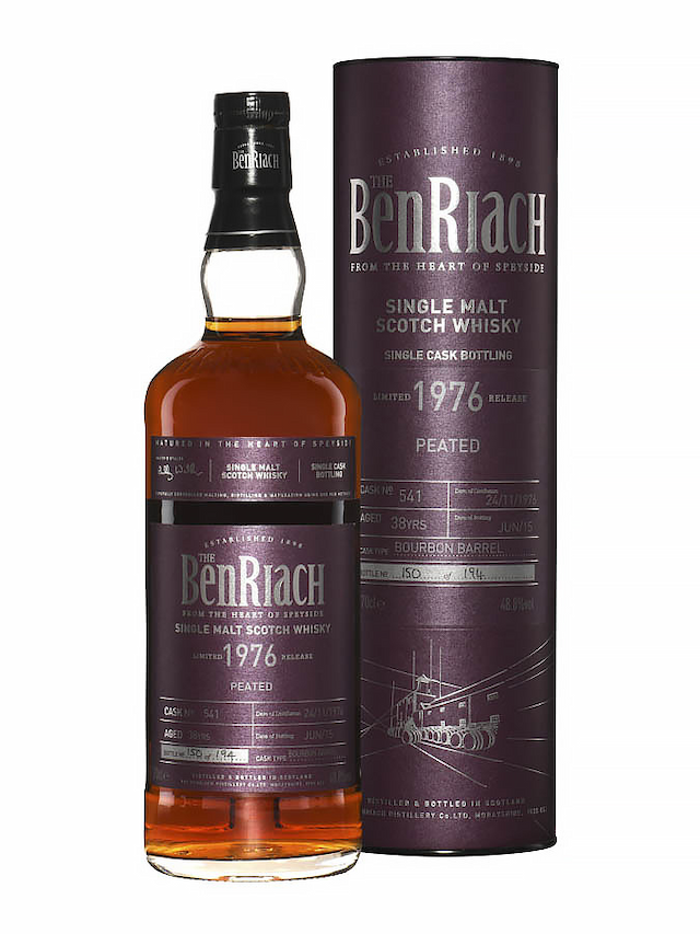 BENRIACH 38 ans 1976 Bourbon Barrel Peated Batch 12 - visuel secondaire - Whiskies du Monde