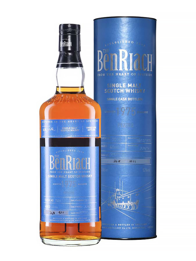 BENRIACH 40 ans 1975 Peated Sherry Butt Batch 13 - main image