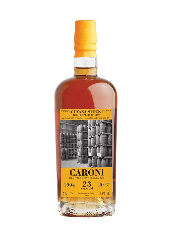 CARONI 23 ans 1994 Guyana Full Proof Orange Label. One of 600 bottles - main image