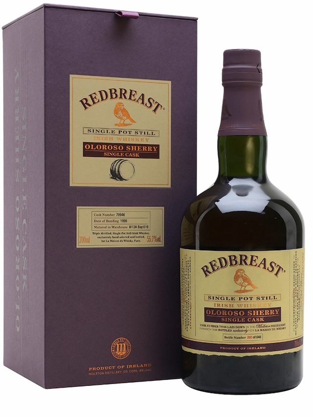 REDBREAST 19 ans 1998 Lustau Sherry Finish LMDW Cellar Book - secondary image - Official Bottler