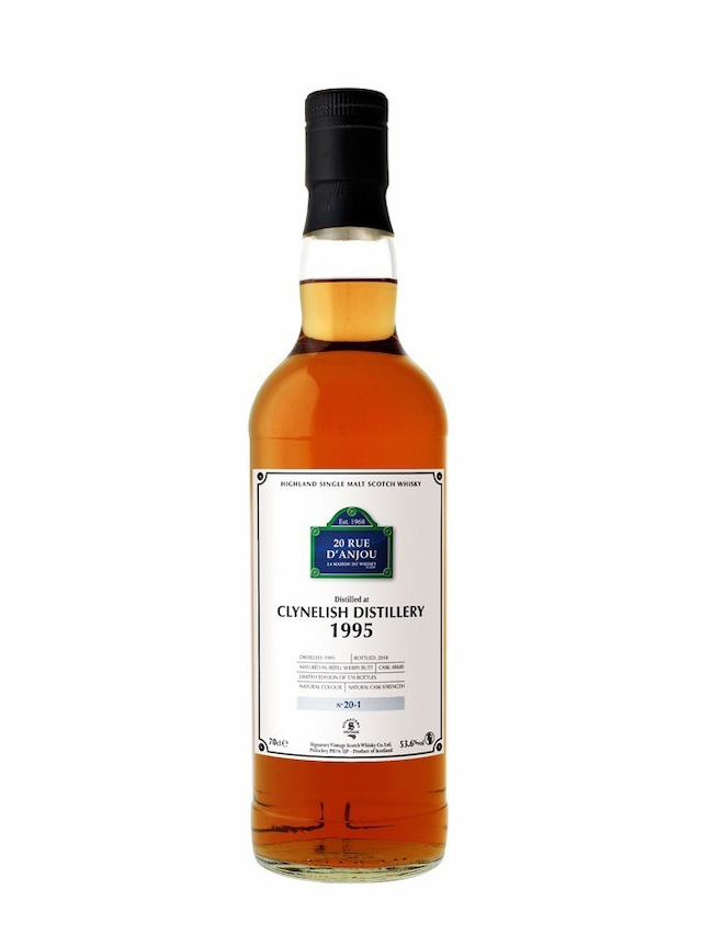 CLYNELISH 23 ans 1995 20 Rue d'Anjou Signatory Vintage - visuel secondaire - Whisky Ecossais