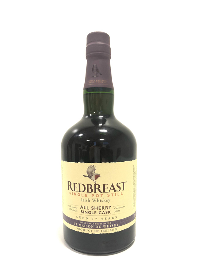 REDBREAST 17 ans 2001 All Sherry Single Cask French Connections - visuel principal