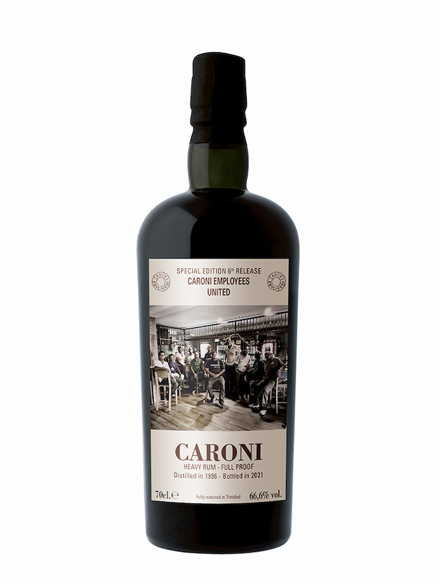 CARONI TRINIDAD 25 ans 1996 Employees United 6th Rel. One of 754 Bottles, 2021 Edition - secondary image - Sélections