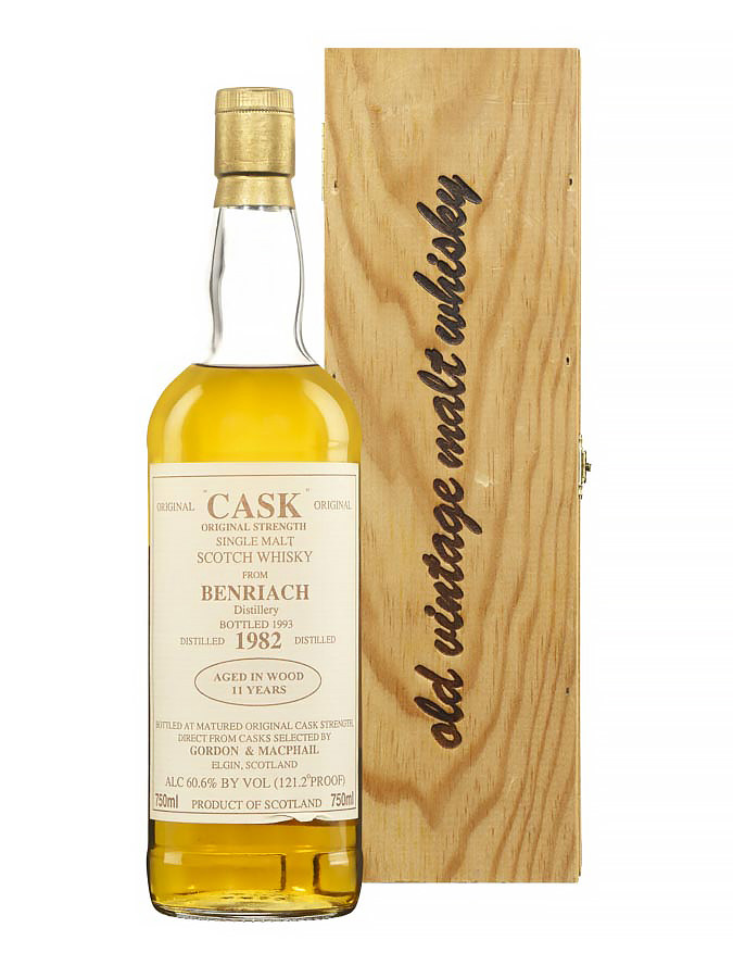 BENRIACH 11 ans 1982 Cask strenght selection Gordon & Macphail - main image
