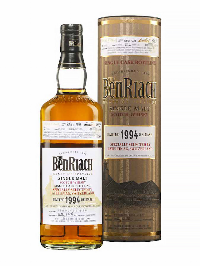 BENRIACH 21 ans 1994 Lateltin bottling #41165 - secondary image - Sélections