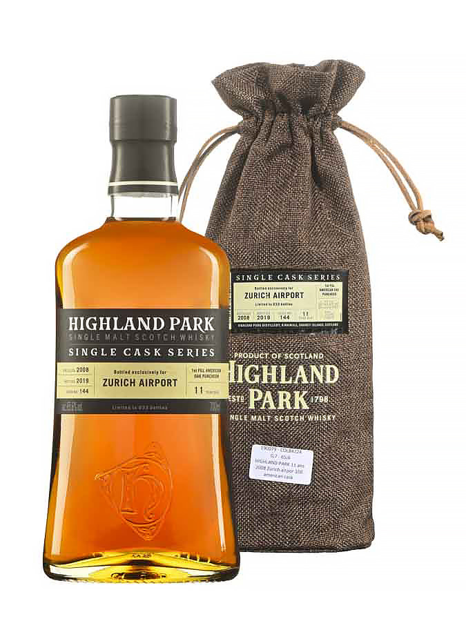 HIGHLAND PARK 11 ans 2008 Zürich airpor 1fill american cask - main image