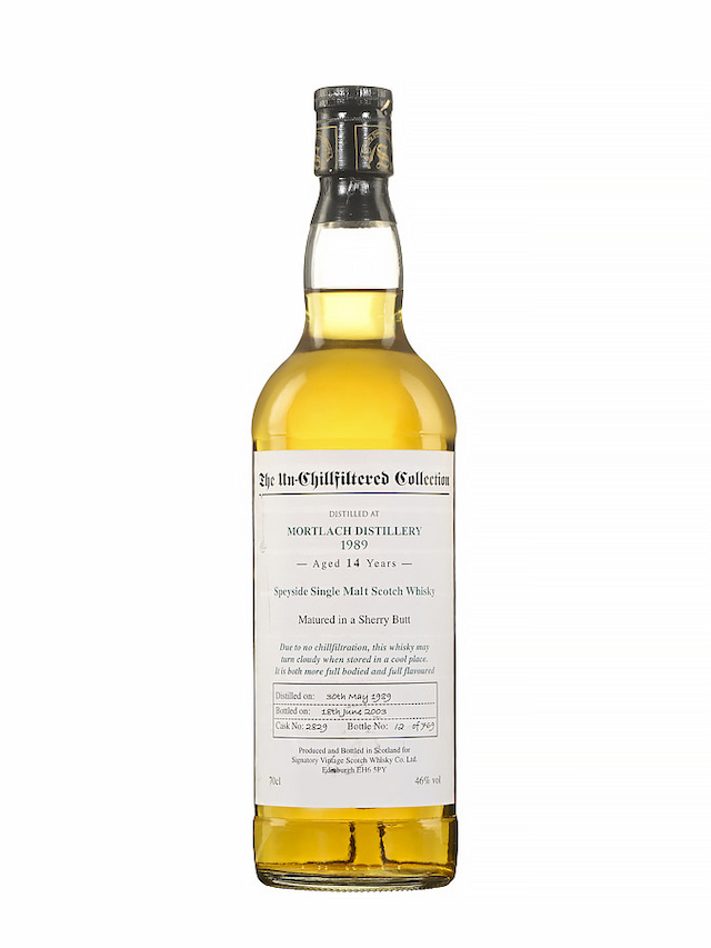 MORTLACH 14 ans 1989 The un chillfiltered Collection Signatory Vintage